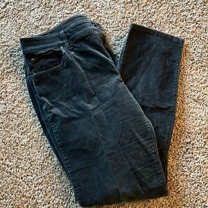 Ann Taylor Curvy Skinny Velvet Jeans - 12Petite - Grey